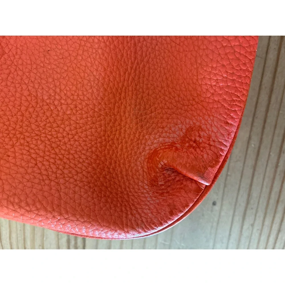 Kate Spade Orange Pebbled Leather Hobo Crossbody Bag PXRU4668